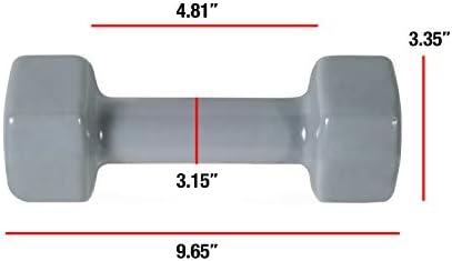 CAP Barbell Vinyl Coated Dumbbell | 1-15 LB Single or Pair