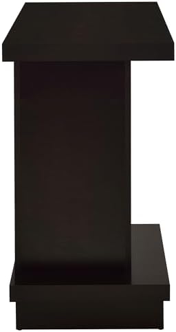 Coaster Home Furnishings - Reston - Engineered Wood - 40-Inch Rectangular Contempandary Table with Geometric Pedestal Base Design and Plastic Glides
