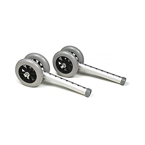 Fixed Walker Wheel (Set of 2) Size: 5" Bariatric Model