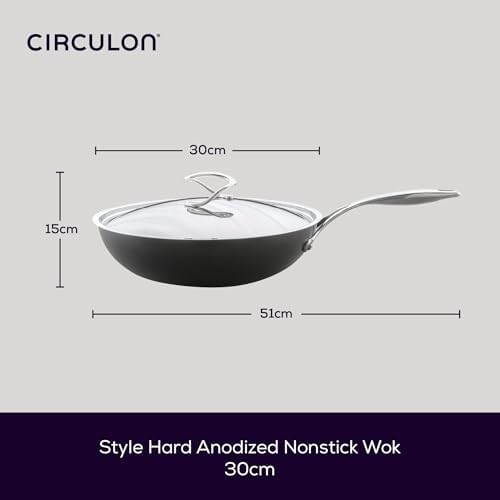 Circulon Style Hard Anodised Sauteuse, 24cm/2.8L