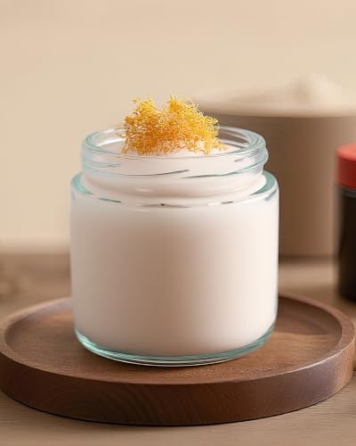2 oz Glass Jars with Lids, Hoa Kinh 24 Pack Clear Small Cosmetic Glass Jars