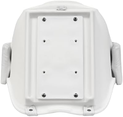 Wise 8WD007-3-710 Offshore Series Deluxe Pilot Chair Cushions with Armrests - White | Roto-molded marine plastic frame, 28 oz vinyl