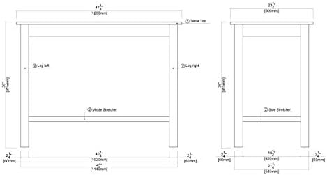 Boraam Sonoma Pub Table - Barnwood Wire-Brush