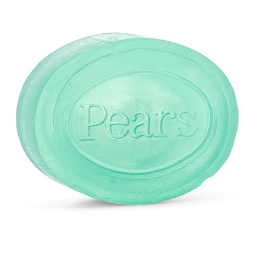 Pears Soap, Pure & Gentle with Lemon Flower Extract, 3-Pack – Transparent Green Glycerin Soap for Radiant, Glowing Skin, 4.4 Oz Ea