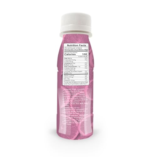 BariatricPal Ready-To-Drink 25g Whey Protein & Collagen Power Shots - Pink Lemonade (12 Bottles)