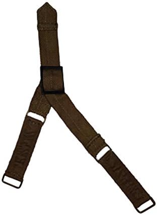 Warreplica WWII British Army Brodie Helmet Chin Doughboy Chin Strap – Lot of 2 Reproduction for Collectors, Historical Display, Reenactment