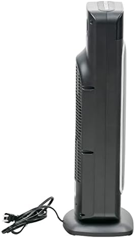 Comfort Zone Electric 24" Oscillating Digital Tower Space Heater with Full Function Remote, Adjustable Thermostat, and Overheat Protection