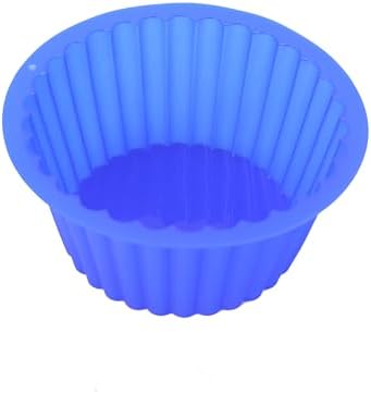X-Haibei Giant Cupcake Pan Round Chocolate Cake Bread Bakeware Silicone Mold Top Dia. 7.8inch,Bottom 5.3inch, Height 3.5 inch
