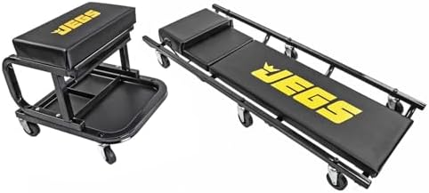 JEGS Creeper and Mechanic Seat Set Memory Foam Padding | Mechanic Creeper & Seat Set for supporting the driver or passenger in the vehicle