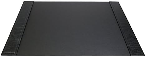 Dacasso Black Crocodile Embossed Leather Desk Set, 10-Piece