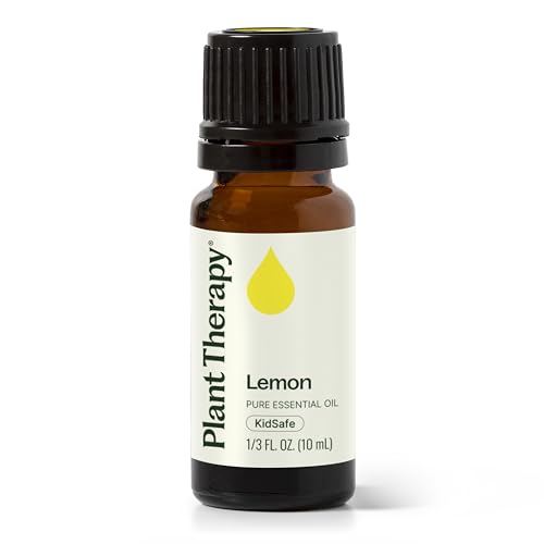 Plant Therapy Lemon Essential Oil for Diffusing 10 mL Pure and Undiluted | Natural Aromatherapy, Lemon Oil for Skin & Cleansing