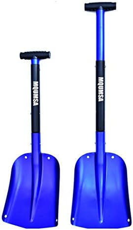 Portable Telescopic Aluminum Utility Car Adjustable Extended Edition Snow Shovel (Blue)