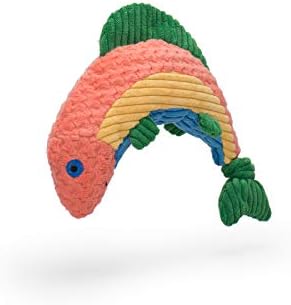 HuggleHounds Knottie Plush Dog Toy - Dog Stuffed Animal Toy, Squeaky Puppy Toys, for Small, Medium & Large Dogs, Durable Plush to Keep Them Busy - Ms Maddie Sock Monkey, Large