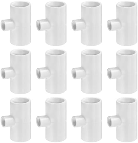 MEWTOGO 20 Pcs Chicken Waterer PVC Pipe Tee Fittings for Large Chicken Coop