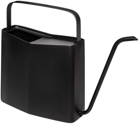 Modern Sprout Brass Watering Can - 3L Stainless Steel - Long Spout (Black)