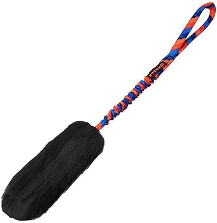 Tug-E-Nuff WondaBaa Bungee Tug Toy for Dogs for Interactive Training & Play | Soft and Responsibly-Sourced Sheepskin Bite Area | for Dogs of All
