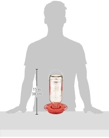 2 Pack of Best-1 Glass Hummingbird Feeders, 32 oz. Each