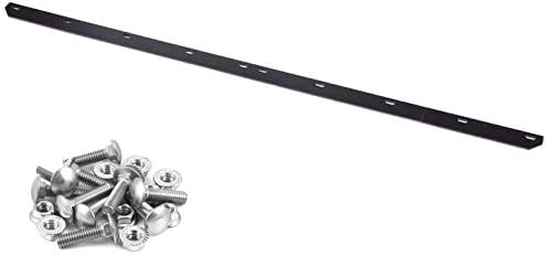 USA Made Heavy Duty 54" Snow Plow Blade Edge with Mounting Equipment | Wear Bar Cutting Edge Replacement | 4-6x Longer Life Than Factory Blade