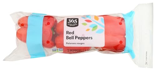 Red Bell Peppers Conventional Sourced For Good, 3 Count