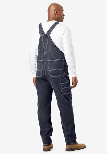 by KingSize Men's Big & Tall Denim Overalls
