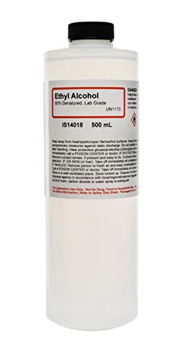 95% Ethyl Alcohol, 16oz - Denatured Ethanol Alcohol - Laboratory-Grade, Not for Topical Use - The Curated Chemical Collection