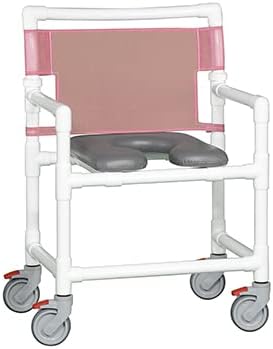 IPU VL OF9200 OS Oversize (Extra Wide) Rolling Shower Chair 400 LBS Capacity (Blue)