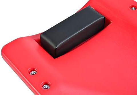 Pro Lift Mechanic Plastic Creeper 36 Inch - Blow Molded Ergonomic HDPE Body with Padded Headrest - 300 Lbs Capacity