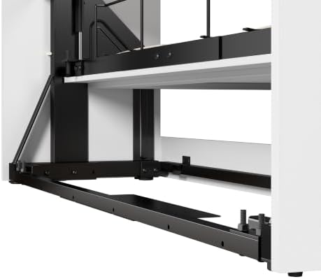Bestar Versatile Queen Murphy Bed and 2 Closet Organizers with Doors (115W) in White