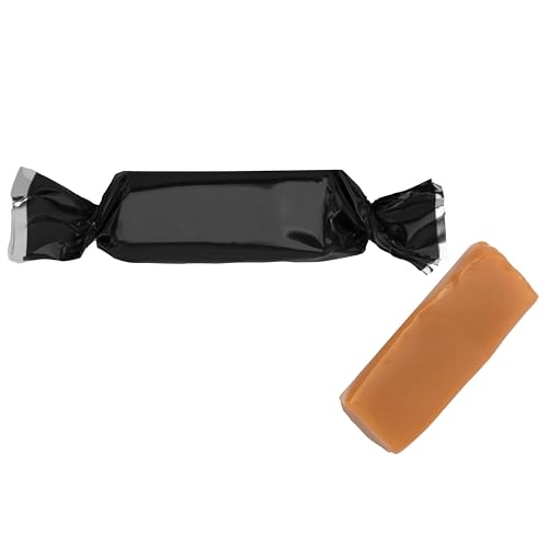 Candy Envy - Individually Wrapped Caramels - Black Wrapper - 2 Pound Bulk Black Candy