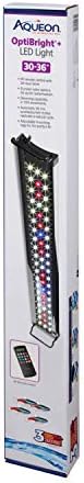 Aqueon Optibright Plus LED Fish Tank Aquarium Lighting System with Remote Control, 30 to 36 Inch | Plus, With Remote Control