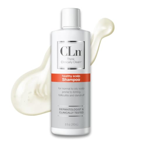 CLn® Shampoo - Clarifying Formula with Salicylic Acid, For Normal to Oily Scalp Prone to Folliculitis, Dandruff, Itchy & Flaky Scalp, Fragrance-Free & Paraben-Free, 8 fl. oz.