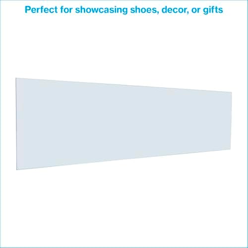 Tempered Glass Shelf - Set of 2, 10" x 36" x 3/16" - Stylish & Sturdy Floating Shelves
