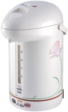 Zojirushi CW-PZC30FC Micom Super Boiler (3.0 Liters, White Ballerina) | Push-button dispensing, dechlorinate mode, safety lock, magnetic cord