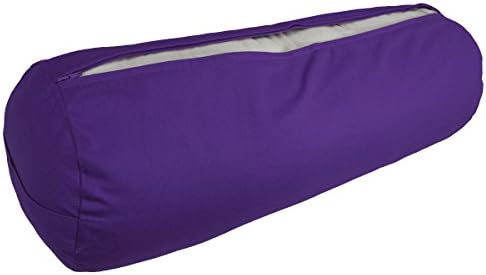YogaAccessories Supportive Round Cotton Yoga Bolster