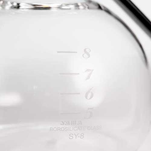 Yama Glass 5-Cup Stovetop Siphon Coffee Maker, 15 Oz Vacuum Brew, Heat-Resistant Borosilicate Glass