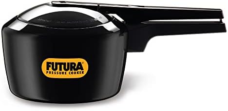 Hawkins Futura 5 Litre Pressure Cooker, Hard Anodised Inner Lid Pressure Cooker, Pan Cooker, Black (FP50)