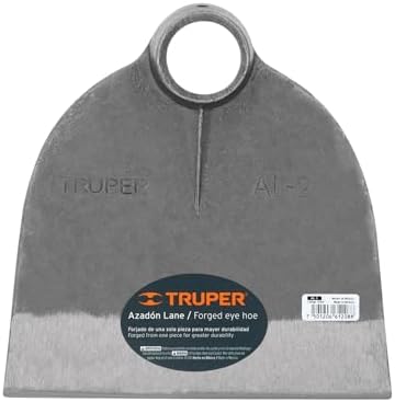 Truper Lane No. 2 Field Hoe Head, 2 lb Forged Steel, Heavy-Duty Replacement Hoe Head for Agriculture and Landscaping (Model AL-2/10606)