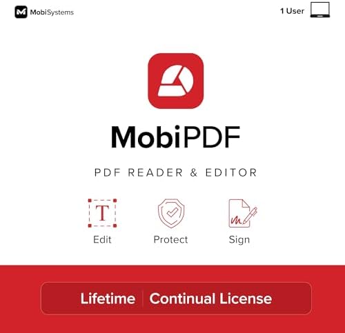 MobiPDF Lifetime - Professional PDF Editor for Windows | Edit, Sign & Convert PDFs | Best Adobe Acrobat Pro Alternative | Lifetime License