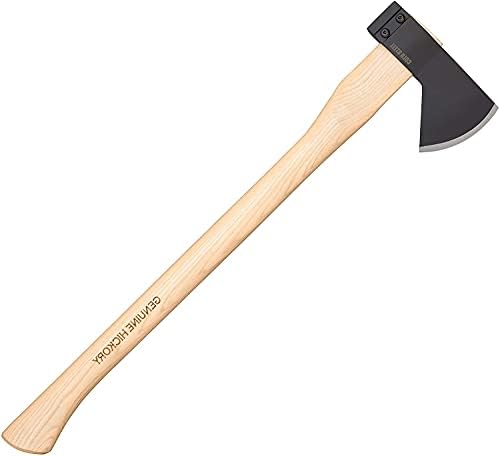 Cold Steel All-Purpose Axe with Hickory Handle, Great for Camping, Survival, Outdoors, Wood Cutting and Splitting, Hudson Bay Camp Axe, One Size