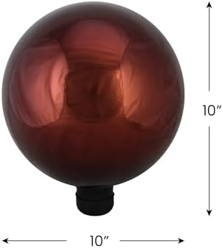 Northlight HB16068 Berry Shiny Outdoor Patio Garden Gazing Ball, 10", Red