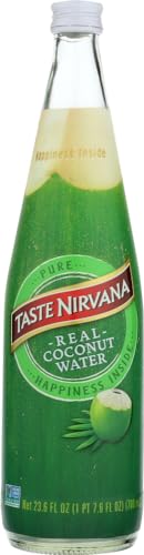 Taste Nirvana Coconut Water, 23.6 Ounce Bottles, 6 Count