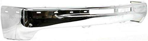 Front Bumper Chrome Steel + Upper Cover Primed + Lower Valance For 1999-2002 Chevy Silverado 1500/2000-2006 Chevrolet Tahoe Suburban 1500 Direct