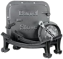 US Stove BSK1000 Barrel Camp Stove Kit, Medium, Black