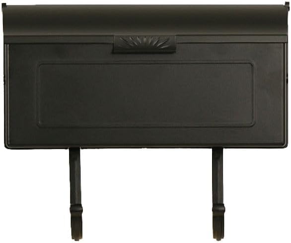 Special Lite Horizon Horizontal Wall Mount Mailbox - Black Aluminum Mailbox for Wall Mount - SHH-1006-BLK