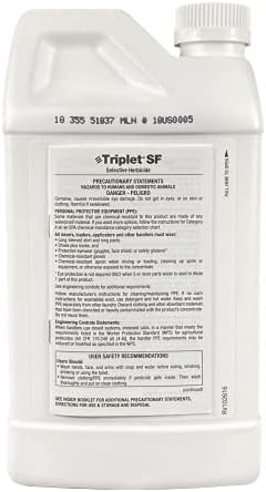 Nufarm Triplet SF Selective Herbicide, Post-Emergent Broadleaf Herbicide, 32 oz