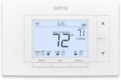 Sensi Smart Thermostat, Wi-Fi, DIY, Alexa, Energy Star Certified, ST55