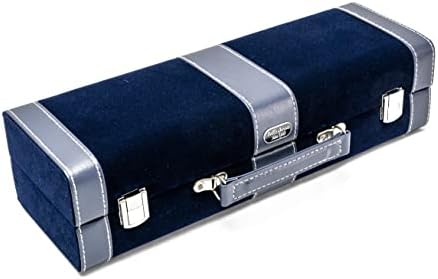 Bello Games New York, Inc. Spring Street Deluxe Designer Rummy Game Set with Wooden Racks and Large Size Engraved Numbers in a Blue Velour Case