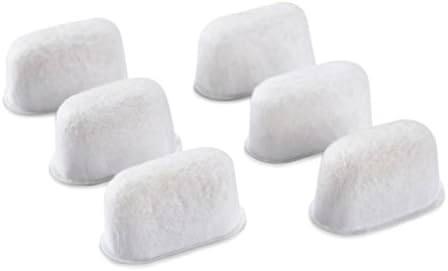 Geesta 6-Pack Resin Water Filters for Breville BWF100 | Replacement Filters for Breville Espresso Machine Barista Express, Ion Exchange Resin Softens Water, Reduces Impurities