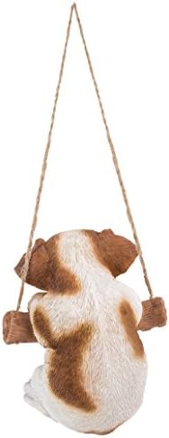 Hi-Line Gift Ltd, Hanging Pet Pals Jack Russell Terrier Puppy, 5-inch Height, Indoor Outdoor Statue Figurine