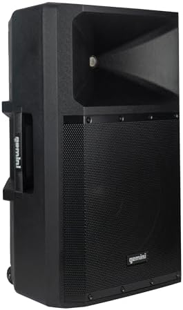 Gemini 15" Bluetooth PA Speaker, 1800 Watts, 3-Ch Mixer (GSP-2200)
